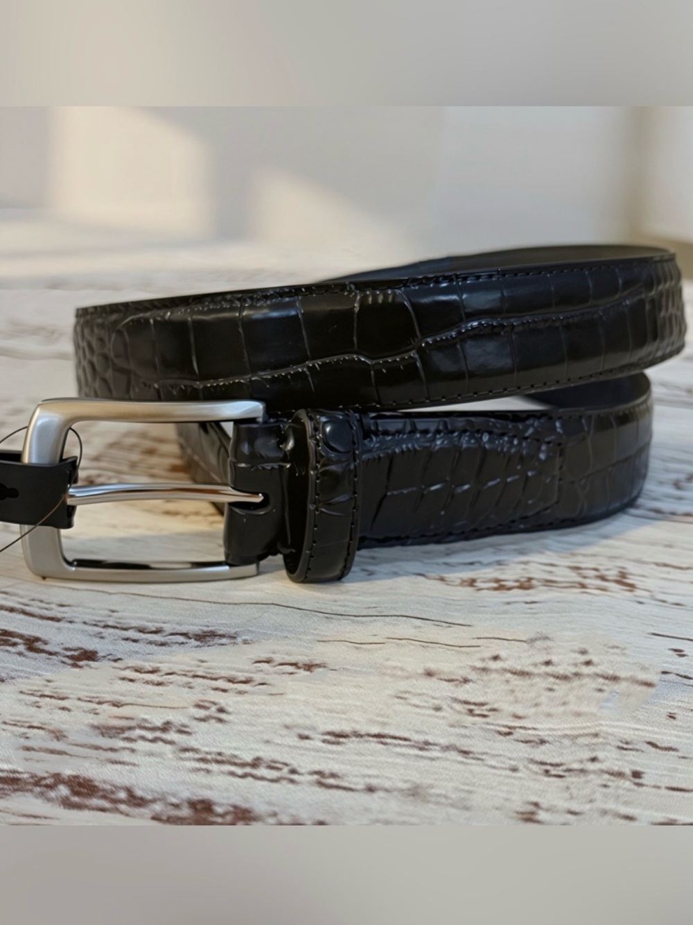 NWT PATRICIA NASH Men's Croc Belt